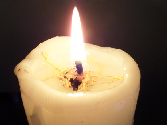 A paschal candle from my  spiritual community far away.