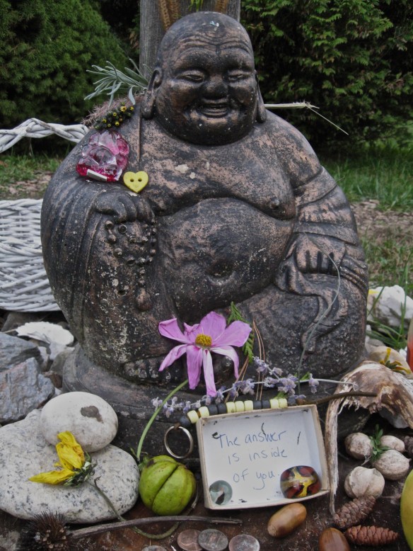 Buddha statue at Kripalu, October 2013. The answer is inside of you.